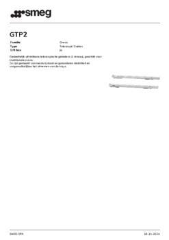 Product informatie SMEG telescopische geleiders inbouw GTP2