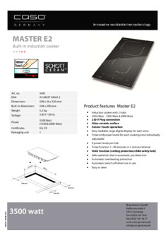 Product informatie STENGEL minikeuken MINSTE1012001268100