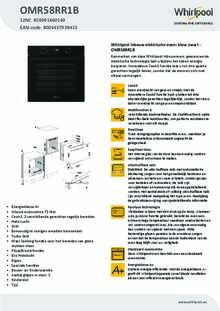 Product informatie WHIRLPOOL oven inbouw OMR58RR1B