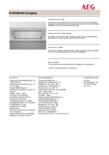 Product informatie AEG afzuigkap plafond DCE5280HM