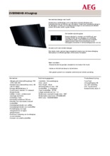 Product informatie AEG afzuigkap wand zwart DVB5960HB