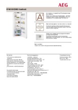 Product informatie AEG koelkast S74010KDW0