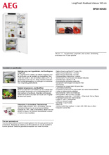 Product informatie AEG koelkast inbouw SFE814D9ZC