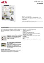 Product informatie AEG koelkast inbouw SKB888EXAF