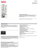 Product informatie AEG koelkast inbouw SKE818E1DS