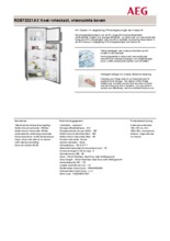 Product informatie AEG koelkast rvs RDB72321AX
