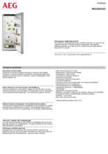 Product informatie AEG koelkast rvs RKE532F2DX