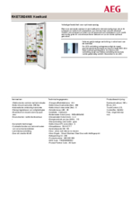 Product informatie AEG koelkast rvs RKE73924MX