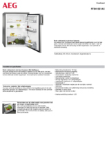 Product informatie AEG koelkast rvs tafelmodel RTB415E1AX