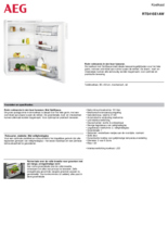 Product informatie AEG koelkast tafelmodel RTS415E1AW