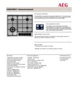 Product informatie AEG kookplaat inbouw HG654550SY