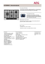 Product informatie AEG kookplaat inbouw HG755550SY