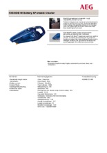 Product informatie AEG kruimeldief blauw HX6/8DB/W