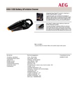 Product informatie AEG kruimeldief zwart HX6/11EB