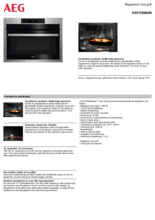 Product informatie AEG magnetron met grill inbouw KEE728880M