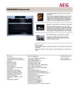 Product informatie AEG magnetron met grill inbouw KME525000M
