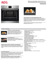 Product informatie AEG oven inbouw rvs BPB355061M