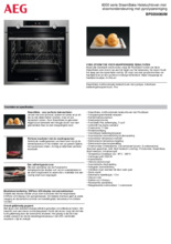 Product informatie AEG oven inbouw rvs BPS556060M