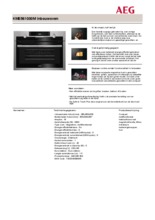 Product informatie AEG oven met magnetron inbouw KME561000M