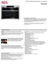 Product informatie AEG oven met magnetron inbouw KME565060M
