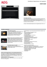 Product informatie AEG oven met magnetron inbouw KME761000M