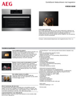 Product informatie AEG oven met magnetron inbouw KMS361000M