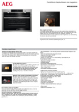 Product informatie AEG oven met magnetron inbouw KMS565000M