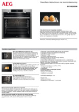 Product informatie AEG oven rvs inbouw BCS455020M
