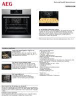 Product informatie AEG oven rvs inbouw BEB331010M