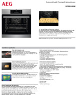 Product informatie AEG oven rvs inbouw BPB331020M