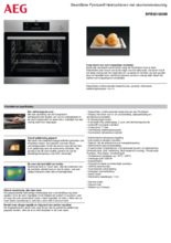 Product informatie AEG oven rvs inbouw BPB351020M