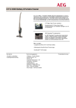 Product informatie AEG stofzuiger CX7/2/S360
