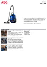 Product informatie AEG stofzuiger blauw VX6-2-IS-P