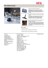 Product informatie AEG stofzuiger blauw VX8/4/BM/M