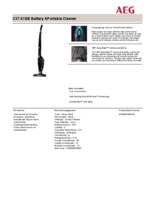 Product informatie AEG stofzuiger zwart CX7/21EB