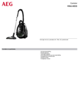 Product informatie AEG stofzuiger zwart VX6-2-ECO