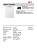Product informatie AEG vaatwasser FFB52600ZW