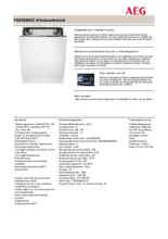 Product informatie AEG vaatwasser inbouw FSE53600Z