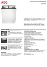 Product informatie AEG vaatwasser inbouw FSE63637P