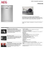 Product informatie AEG vaatwasser rvs FFB53610ZM