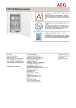 Product informatie AEG vrieskast ATB71121AW