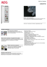 Product informatie AEG vrieskast grijs met vlekvrij rvs deur AGB625F7NX