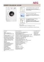Product informatie AEG wasmachine L62482NFL
