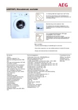 Product informatie AEG wasmachine L62670NFL