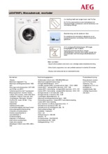 Product informatie AEG wasmachine L63479NFL