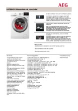 Product informatie AEG wasmachine L6FB84GS