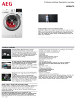Product informatie AEG wasmachine L6FBAUTO
