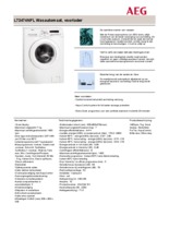 Product informatie AEG wasmachine L73474NFL