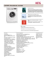 Product informatie AEG wasmachine L76475NFL