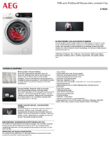 Product informatie AEG wasmachine L7ECO